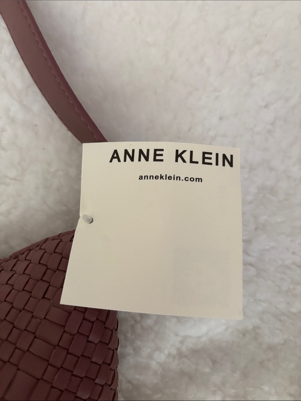 Woven Crossbody Bag in Dusty Pink - Picture 2 of 9